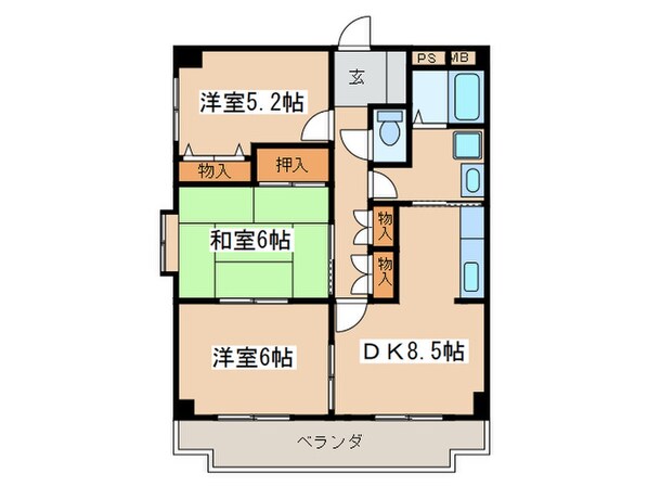 アリアンス峰の物件間取画像